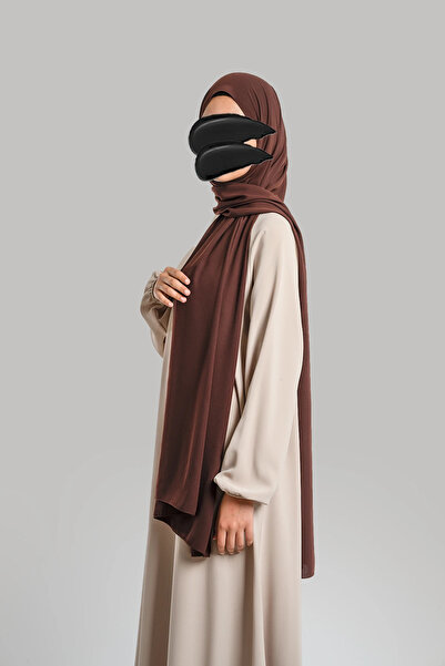 Lemaye Medine İpeği Soft Şal - Kızıl Kahve