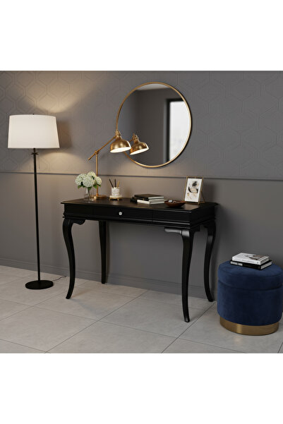 Wooding Mobilya 120 Cm Masif Rustik Siyah Dresuar