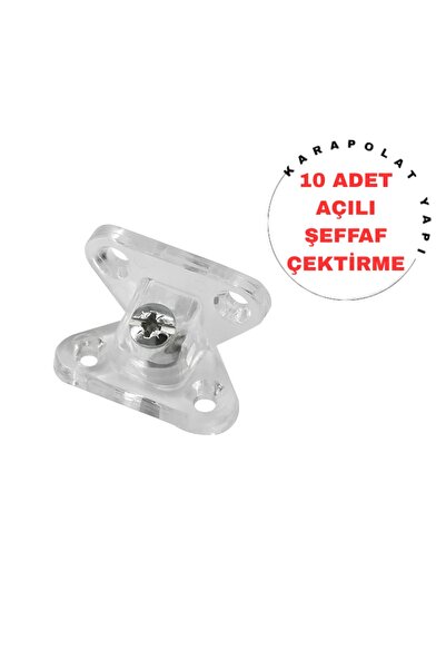 KarapolatYapı Şeffaf Açılı Çektirme 10 Adet