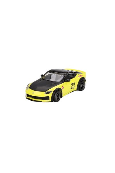 mini gt Macheta auto Nissan Z LB Nation Works Ikazuchi Yellow 2024 1:64 MGT00...