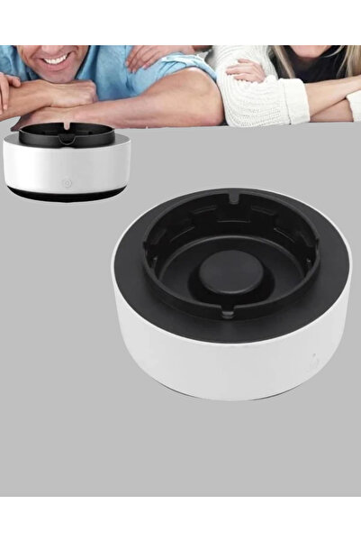 shopwave Ha ashtray with cleaner – cigarette smoke filter, quiet operation, stylish design