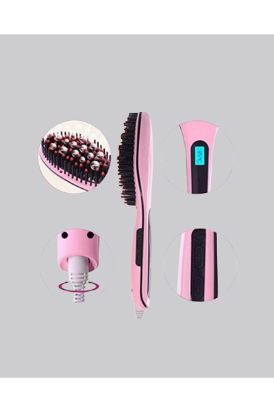 shopwave Digital Display Ceramic Hair Straightener Comb – 5 Heat Settings, Ionic Control