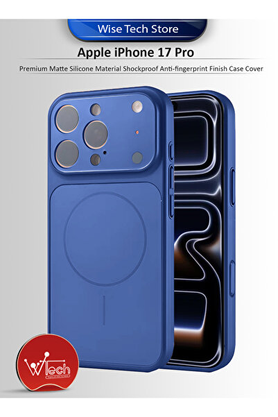 Wtech Apple iPhone 17 Pro 5G 2025 Matte Silicone Material with Anti-fingerpri...