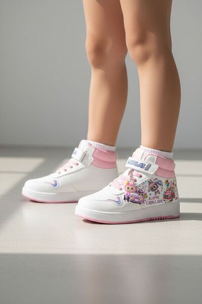 Görkem bebe ayakkabı ve tekstil Labubu TEMALI Pantofi sport pentru fete Sneaker