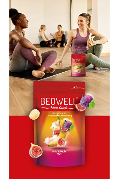 BEOWELL Nutri Quick – Freeze Dried Dondurularak Kurutulmuş Muz & İncir