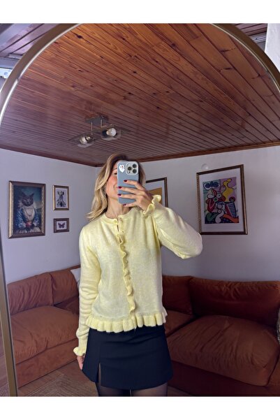 Butik SARI FIRFIR DETAYLI HIRKA