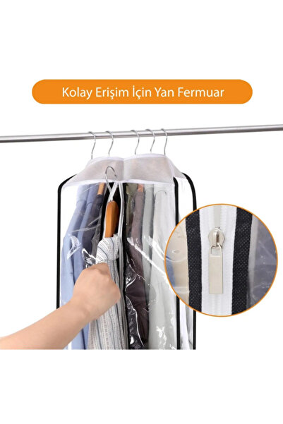 DEMİROĞLU EV TEKSTİL pvc eva çoklu elbise kılıfı 1 adet