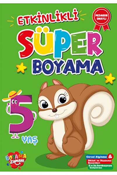 Timaş Yayınları Activity Super Coloring Age 5