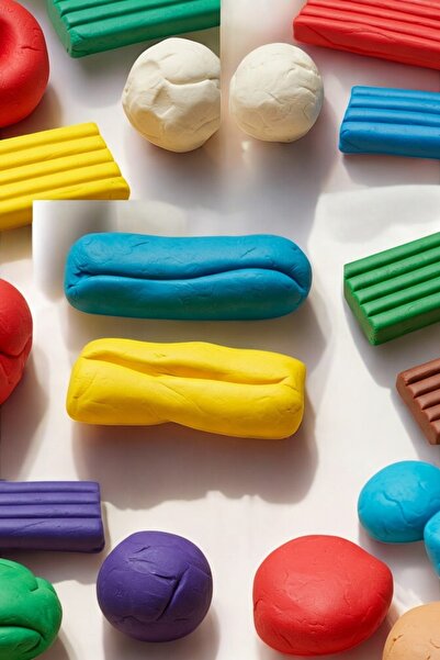 Haenyeo Kiddo 4 Renk Oyun Hamuru ve Şekillendiriciler (Merdane-Silindir-Bıçak...