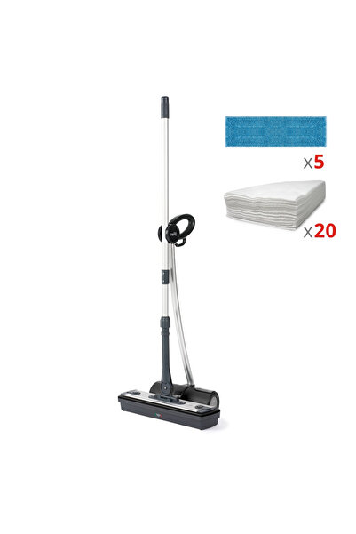 Polti Moppy Premium Edition – Cordless Steam Mop for All Surfaces, Black