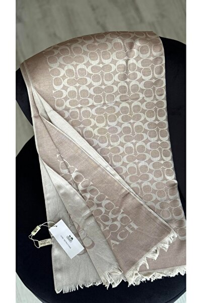 Shiva Scarfs C Desen Yün İpek Şal 4 Mevsim Çift Taraflı İnce Kumaş Silk Scarves