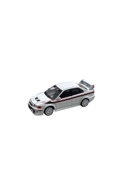 BM Creations Macheta auto Mitsubishi Lancer Evo 6.5 Tommi Edition Alb 1:64