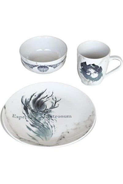 Pyramid Harry Potter Table Gift Set, 3 pieces — mug, bowl, plate, ceramic, magical design