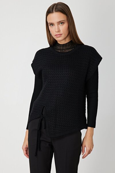 ON TRİKO Kadın Önü Bağlamalı Süveter 65337-26K