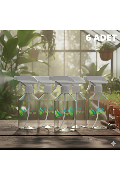 plant-home 6 Adet Boş Şeffaf Sprey Şişe Seti - Kimyasallara Dayanıklı 500 ml ...