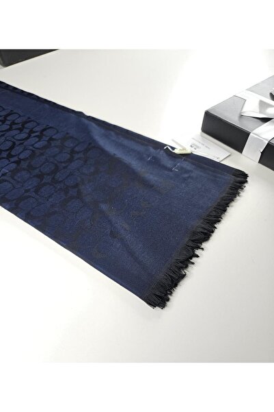 Shiva Scarfs C Pattern Wool Silk Shawl 4 Seasons Double-Sided Thin Fabric Sil...