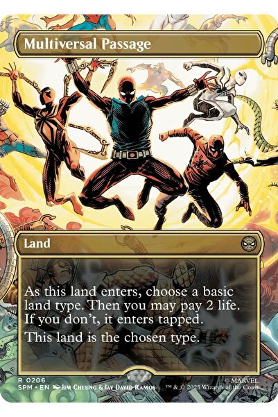 Magic The Gathering بطاقة لعبة متعددة الأبعاد مرخصة من Multiversal Passage R-...