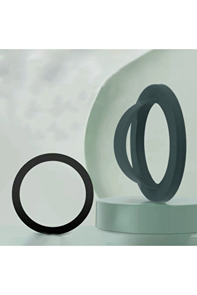 Vikefon Dark Green Portable Silicone Magnetic Phone Back Mount Phone Ring Holder for Magsafe iPhone 16 15 14