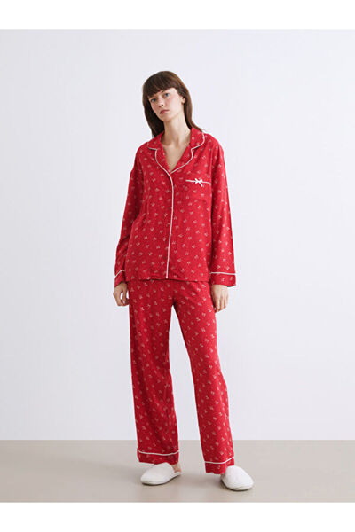 LC Waikiki Shirt Collar Women's Pajama Set