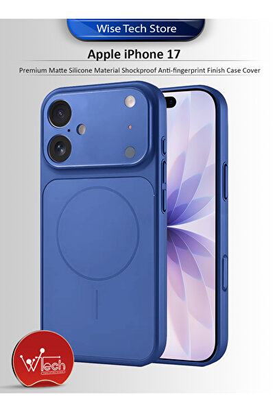 Wtech غطاء حماية من السيليكون غير اللامع لهاتف Apple iPhone 17 5G 2025 مقاوم ...