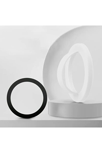 Vikefon WHITE Portable Silicone Magnetic Phone Back Mount Phone Ring Holder for Magsafe iPhone 16 15 14 13 1