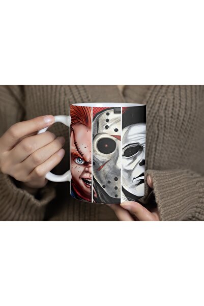 Beramussa كوب أقنعة أفلام الرعب - تصميم جيسون تشاكي بينيوايز - كوب من مجموعة ...