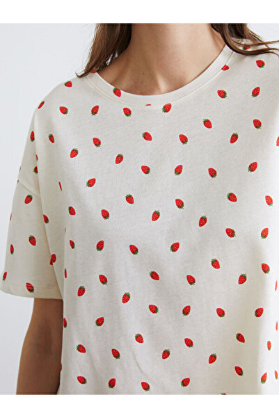 LC Waikiki Crew Neck Patterned Women's Pajamas Set