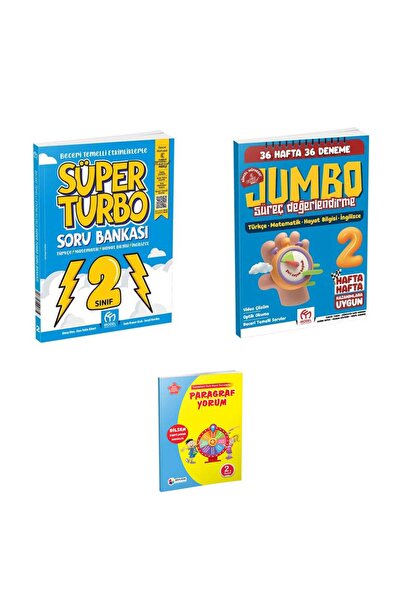 Model Eğitim Yayınları 2.SINIF SÜPER TURBO SORU BANKASI + JUMBO 36 HAFTA SÜREÇ DEĞERLENDİRME + PARAGRAF YORUM