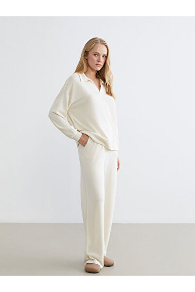 LC Waikiki Polo Neck Women's Pajama Set
