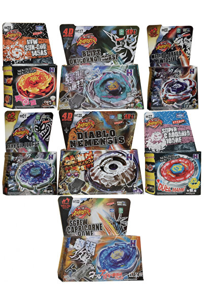 OEM 4D ATTACK1 7-piece dart pack + 3 launchers + 2 metal tips: BB117 Blitz Unicorno, BB120 Di