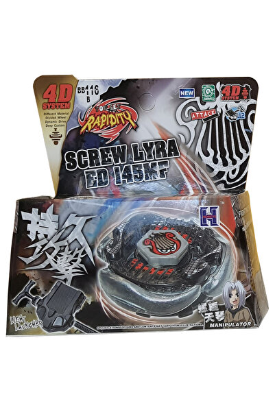 OEM Titirez 4D Rapidity, metal and plastic, Screw Lyra ED145MF, BB116B, Attack, with launcher and metal tip