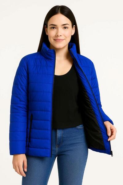 dk denemekabini سترة بومبر مصنوعة من قماش طارد للماء، مبطنة، مزودة بسحاب، شتو...