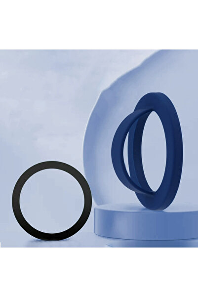 Vikefon dark blue Portable Silicone Magnetic Phone Back Mount Phone Ring Holder for Magsafe iPhone 16 15 14