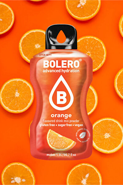 Bolero Advanced Hydration Drink Orange Flavored Hydrating and Sweetening Drinks (12 Sticks)