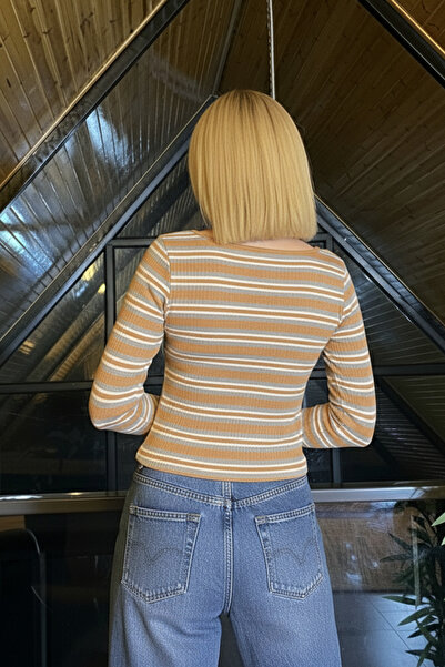 moddosa fashion Women's U-Neck Long Sleeve Full Lycra Cotton Soft Textured Full Patterned Body Blouse