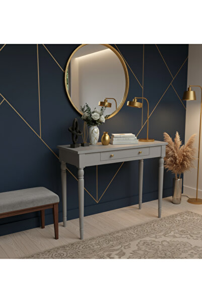 Wooding Mobilya 80 Cm Masif Tornalı Gri Dresuar