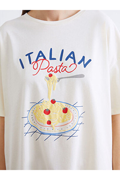 LC Waikiki Crew Neck Printed Women's Pajamas Set