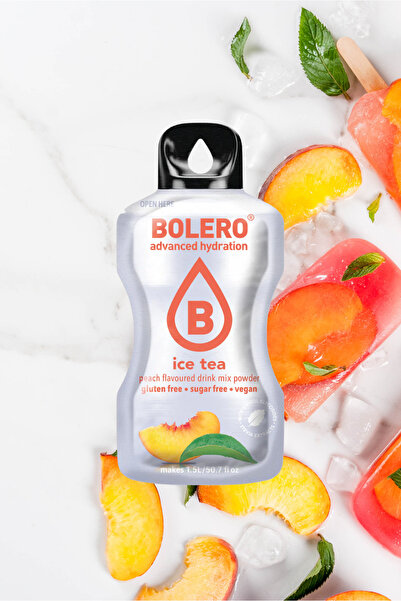 Bolero Water hydrating and sweetening flavored iced peach tea (12 pieces)