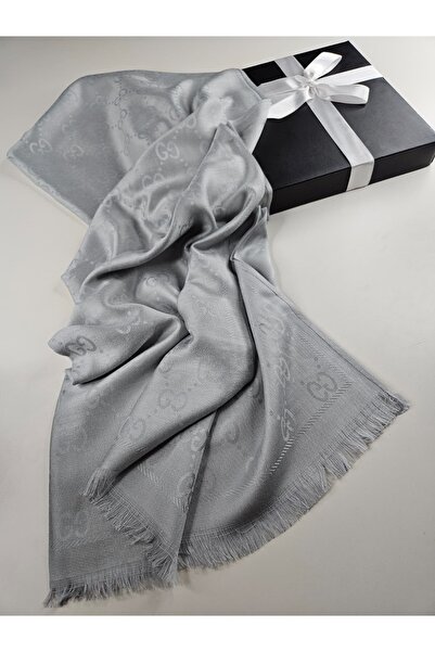 Shiva Scarfs شال حريري من الكشمير ذو وجهين بنمط G، قطن ناعم للفصول الأربعة