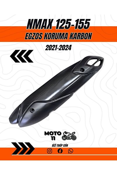 Yamaha Nmax 125 155 Karbon Egzoz Koruma 2021 2024 | Moto11