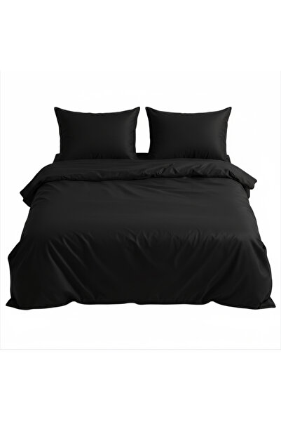 By Masuaa 100% Cotton |   Black |   Double Duvet Cover Set Akfil Fabric