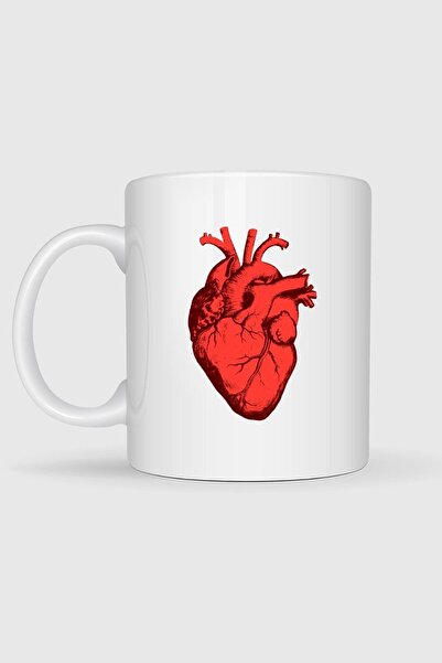 Bahriyeli Collection Heart Anatomy Design Mug