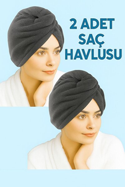 Mela Home Pachet de 2 prosoape pentru păr/prosoape pentru oaspeți, cu uscare rapidă, cu nasturi, textura moale din microfibră - Prosoape pentru oaspeți