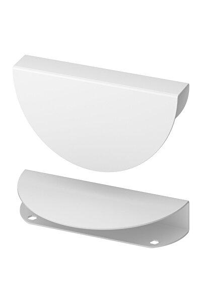 IKEA Handle, white/half-round, 130 mm