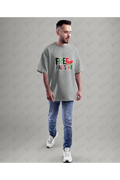 Nulivez Palestine Design Printed High Quality Compact Unisex Oversize T-Shirt