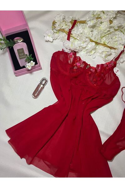 ETERNASECRET Tangalı Gecelik Seti