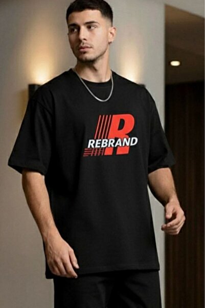 REBRAND Sports T-Shirt Crew Neck Printed T-Shirt Unisex Oversize