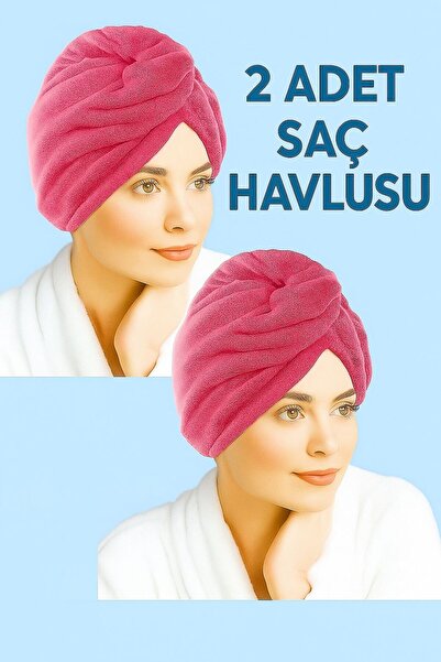 Mela Home Pachet de 2 prosoape pentru păr/prosoape pentru oaspeți, cu uscare rapidă, cu nasturi, textura moale din microfibră - Prosoape pentru oaspeți