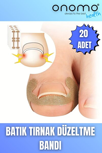 Onomo Health Batık Tırnak Düzeltme Bandı 20 Adet