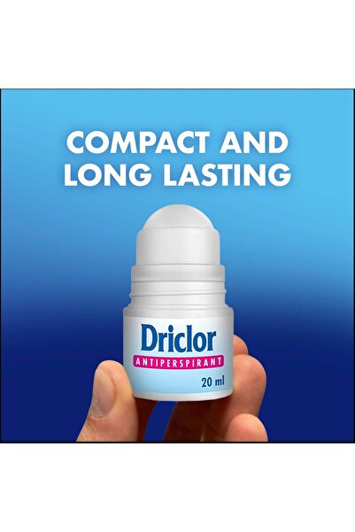 Driclor Roller Antiperspirant 20 ml, Unisex, Fragrance-Free